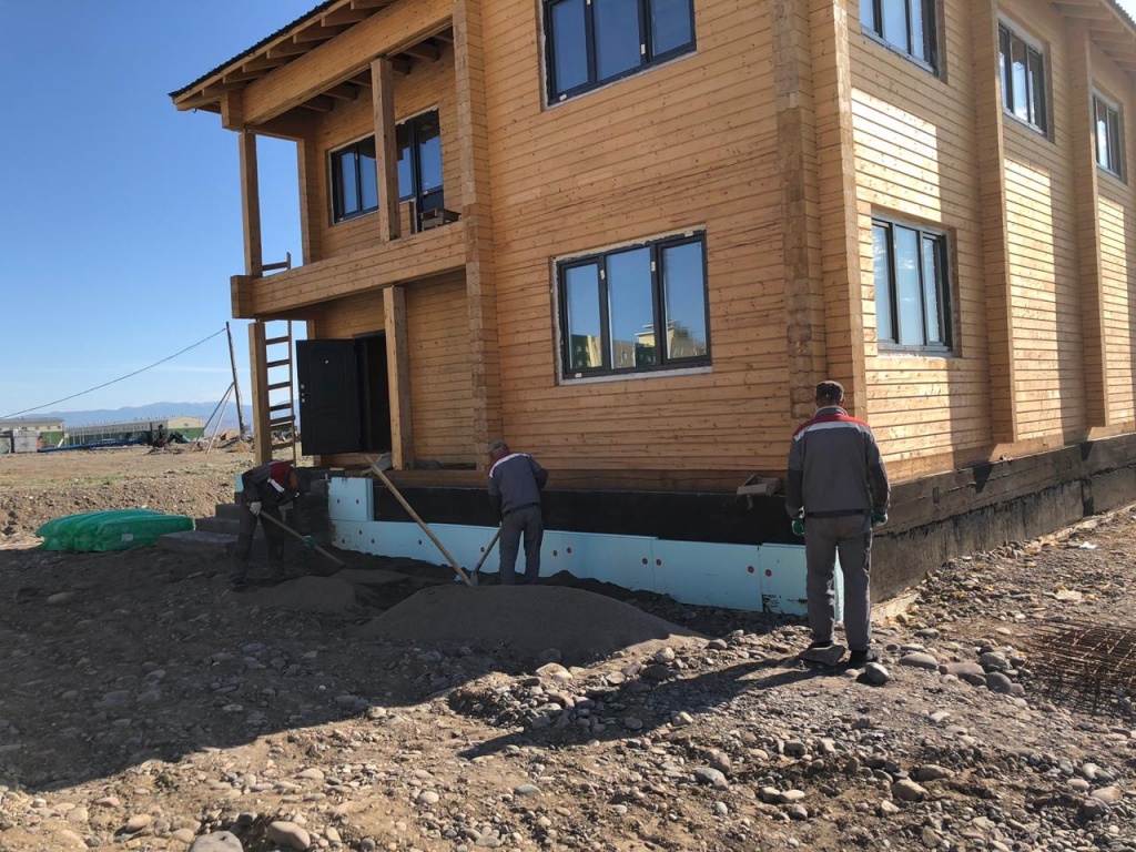 Дома от КЛМ-АРТ из клееного бруса для семей военных в г. Кызыле